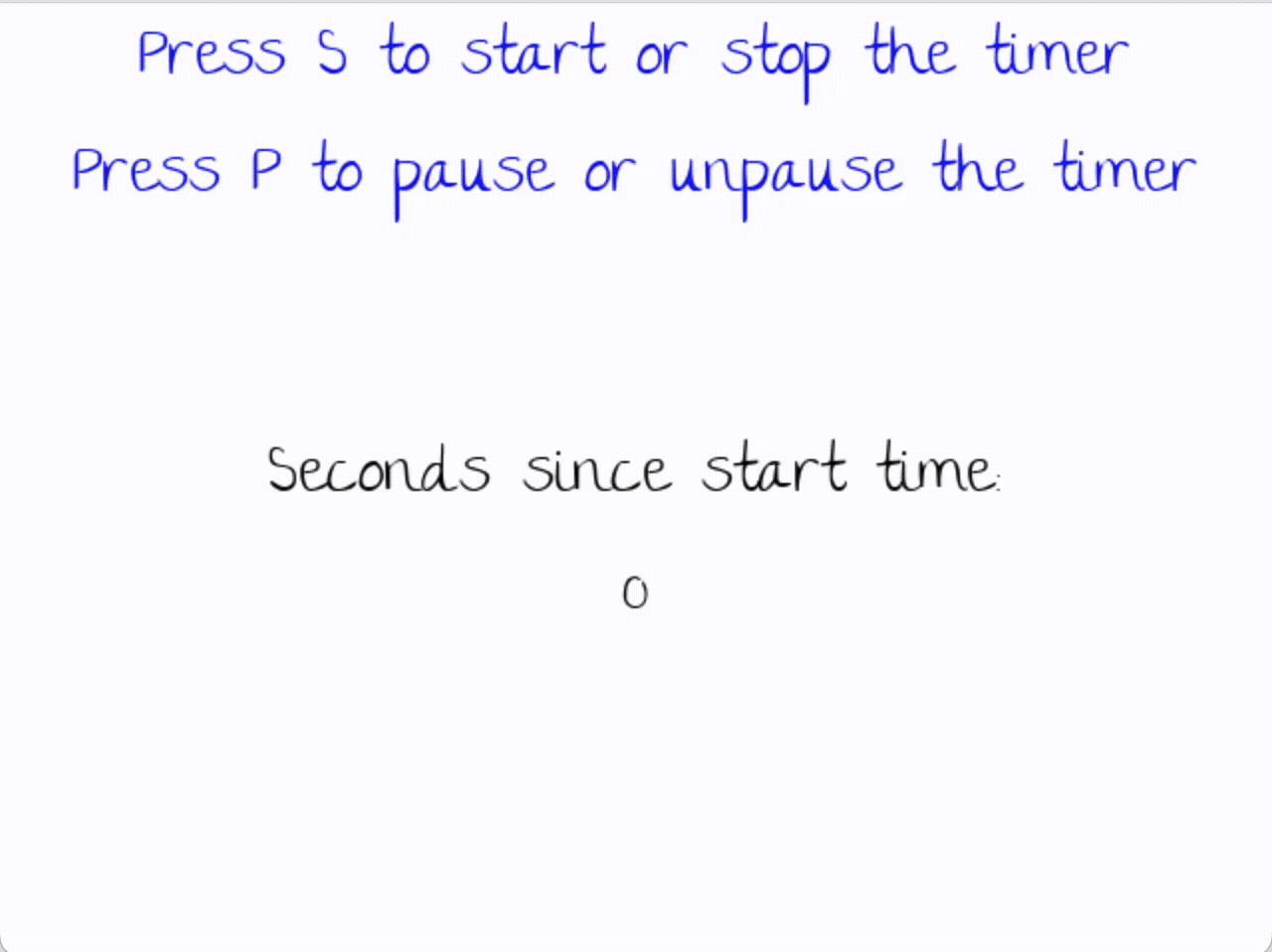Advanced Timer demo