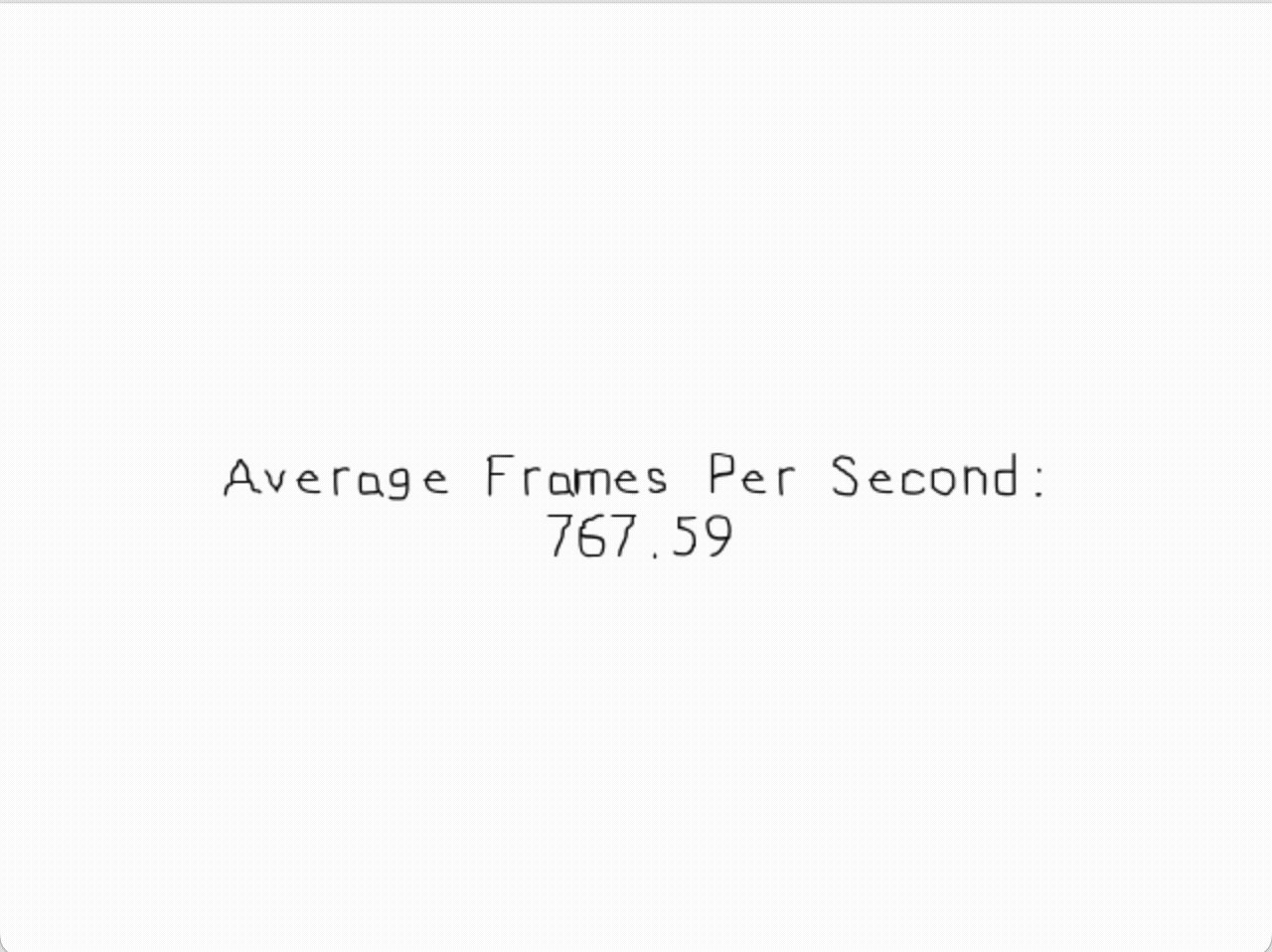 Calculating Frame Rate demo