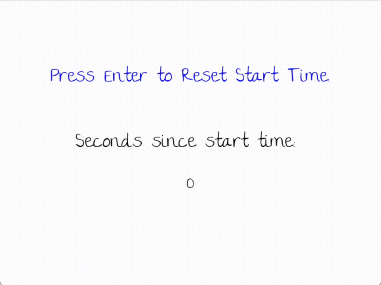 Basic Timer demo